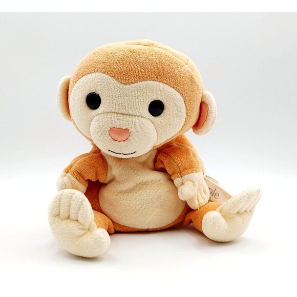 Apple Park Monkey Hand Puppet Organic Picnic Pal Stuffed Animal Plush 9" - Picture 1 of 6